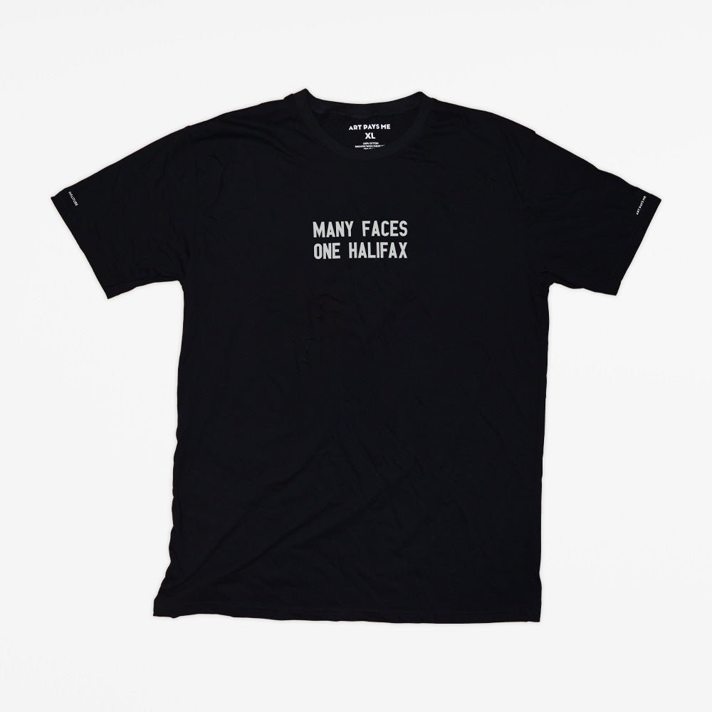 Many Faces One Halifax Tee, Black