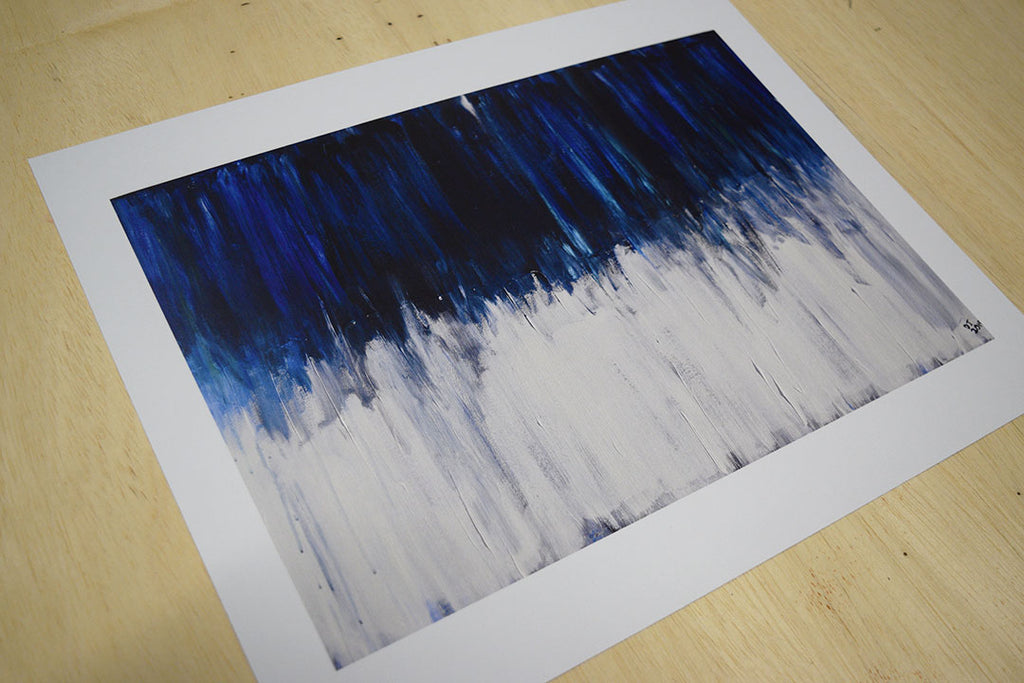 Blue Gradient Print