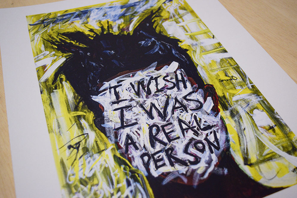 I Wish I Was A Real Person Painting Print