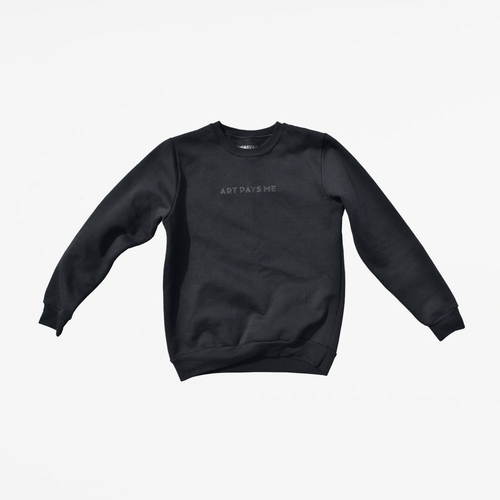 Logo Sweatshirt, Black Art Pays Me