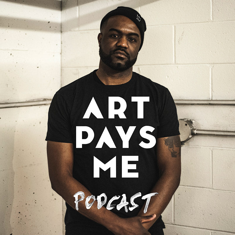 Art Pays Me Podcast cover featuring, host Duane Jones. Photo by Alex Pearson.