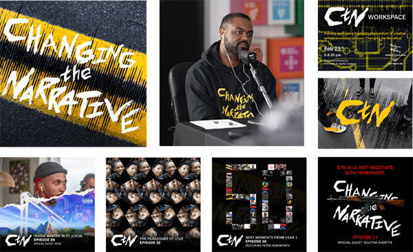 Changing the Narrative Podcast Visual Identity