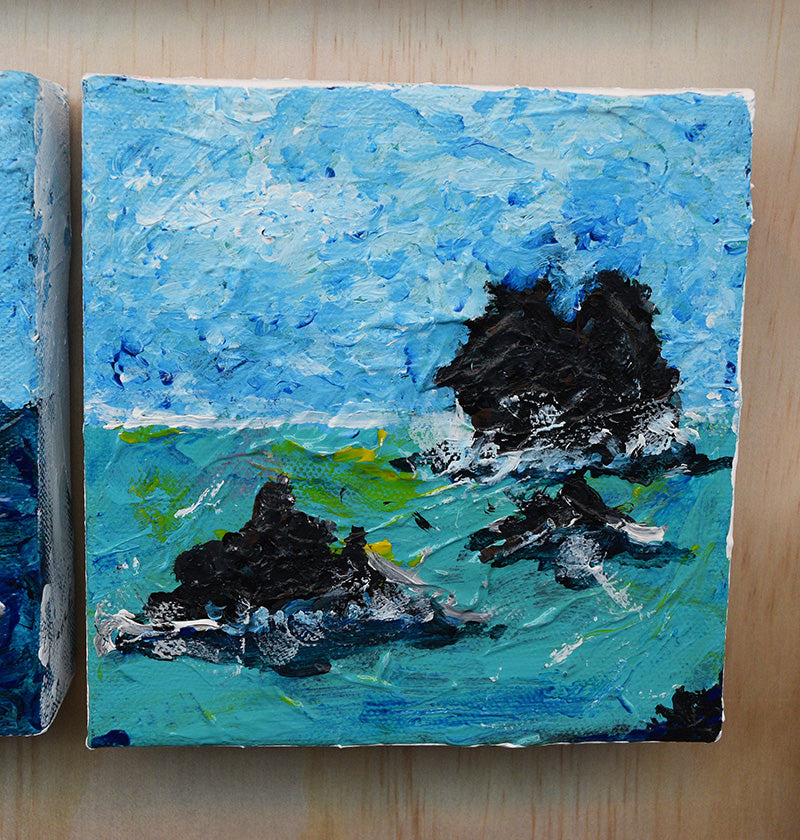 Seascape painting of Bermuda's South Shore by Duane Jones