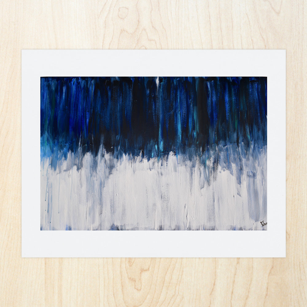 Blue Gradient Art Print | Art Pays Me