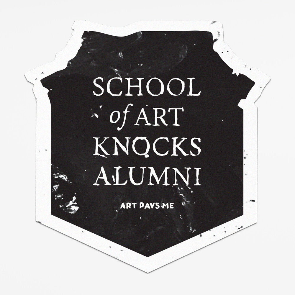 School Of Art Knocks Sticker