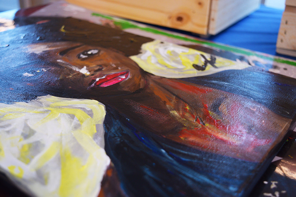 Woman In Blue by Duane Jones