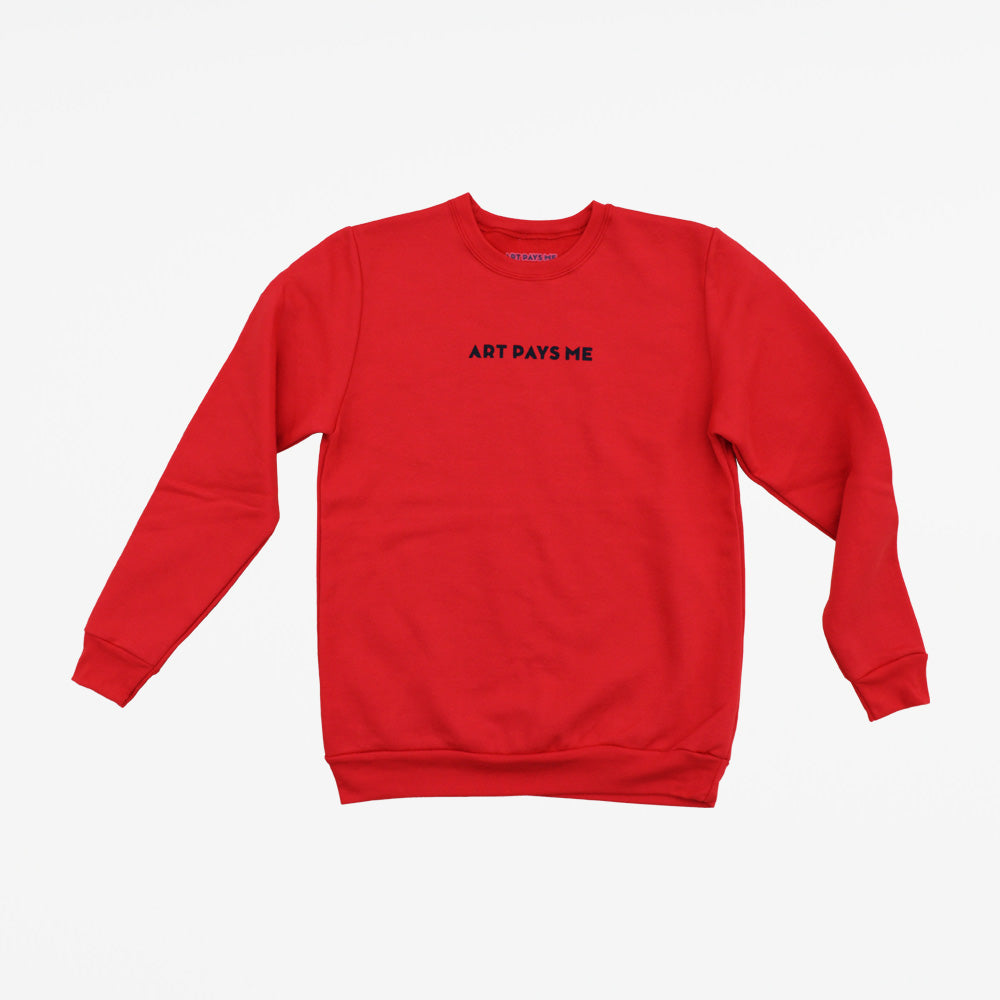 Logo Sweater, Red