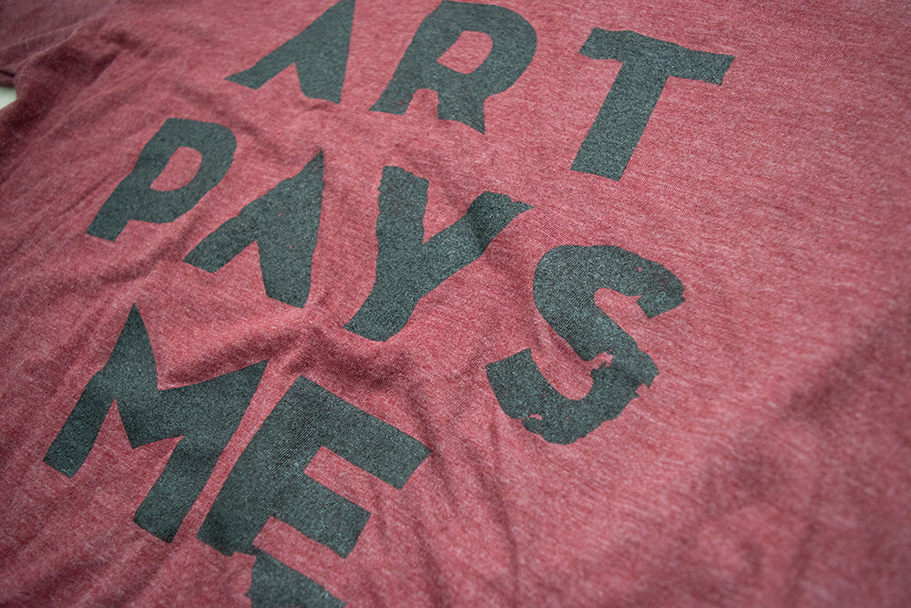 Relic Logo Tee Detail, Rusty Red 